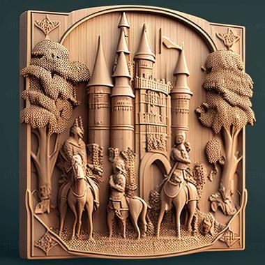 3D model Adventure at the Chateau dOr game (STL)